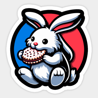 rabbit-taste the biscuit Sticker